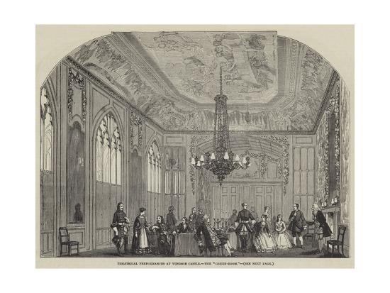 Theatrical Performances At Windsor Castle The Green Room Giclee Print By Art Com