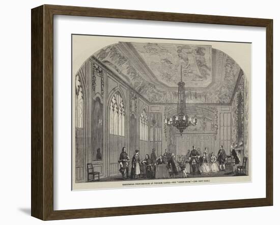 Theatrical Performances at Windsor Castle, the Green-Room-null-Framed Giclee Print