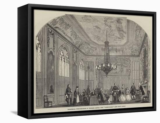 Theatrical Performances at Windsor Castle, the Green-Room-null-Framed Premier Image Canvas