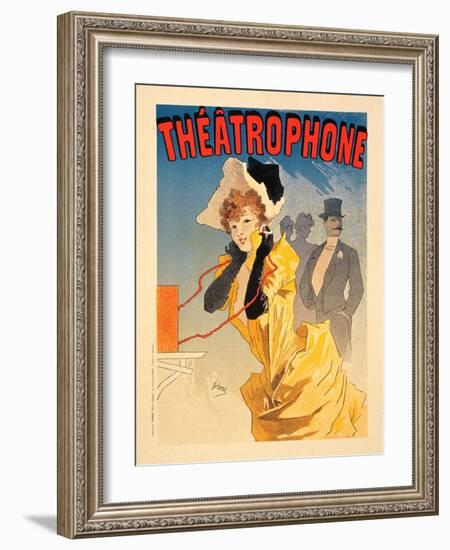 Théâtrophone, 1890-Jules Chéret-Framed Giclee Print