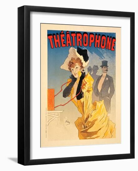 Théâtrophone, 1890-Jules Chéret-Framed Giclee Print