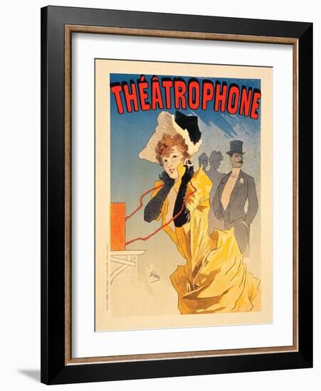 Théâtrophone, 1890-Jules Chéret-Framed Giclee Print