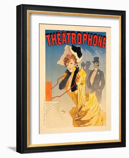 Théâtrophone, 1890-Jules Chéret-Framed Giclee Print