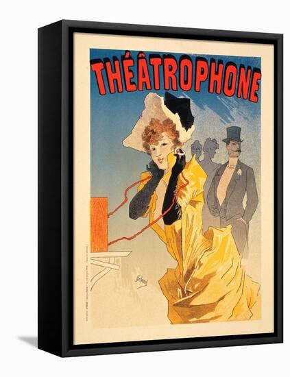 Théâtrophone, 1890-Jules Chéret-Framed Premier Image Canvas