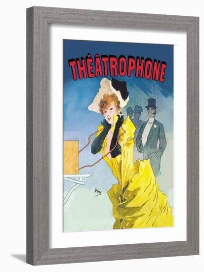 Theatrophone-Jules Chéret-Framed Art Print