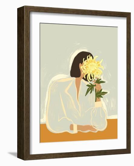 Thecrysanthemum-Arty Guava-Framed Giclee Print