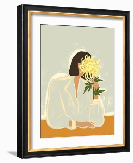 Thecrysanthemum-Arty Guava-Framed Giclee Print
