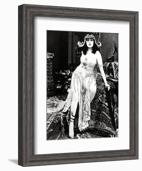 Theda Bara. "Cleopatra" 1917, Directed by J. Gordon Edwards-null-Framed Photographic Print