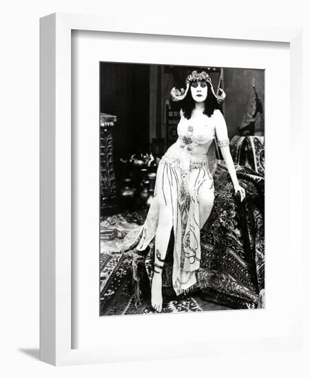 Theda Bara. "Cleopatra" 1917, Directed by J. Gordon Edwards-null-Framed Photographic Print