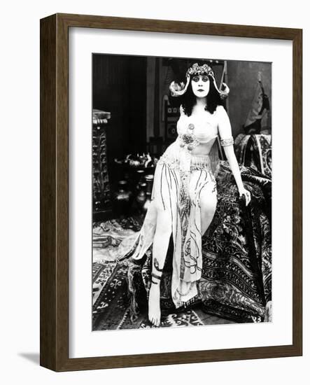 Theda Bara. "Cleopatra" 1917, Directed by J. Gordon Edwards-null-Framed Photographic Print