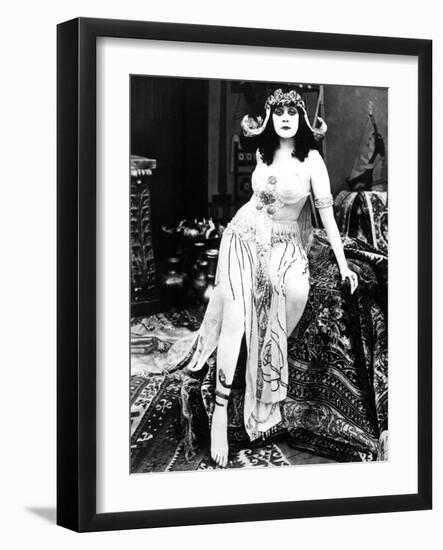 Theda Bara. "Cleopatra" 1917, Directed by J. Gordon Edwards-null-Framed Photographic Print