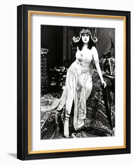 Theda Bara. "Cleopatra" 1917, Directed by J. Gordon Edwards-null-Framed Photographic Print