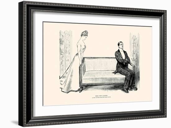 Their First Quarrel-Charles Dana Gibson-Framed Art Print