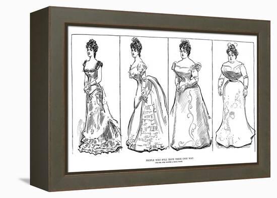 Their Own Way-Charles Dana Gibson-Framed Premier Image Canvas