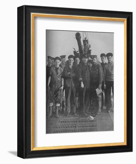'Their Ship Rose from the Grave to Triumph', 1941-Unknown-Framed Photographic Print