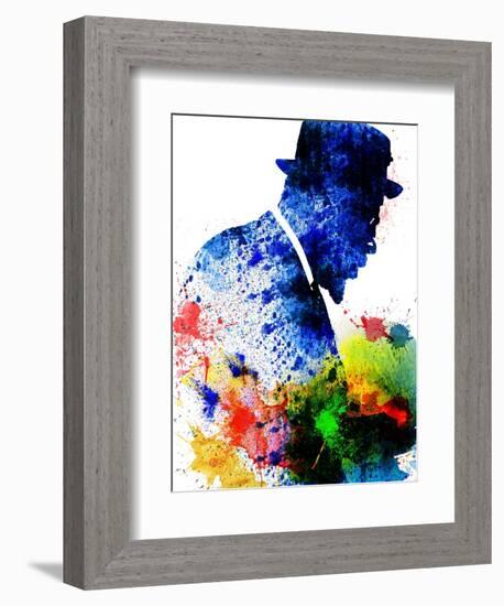 Thelonious Monk Watercolor-Jack Hunter-Framed Art Print