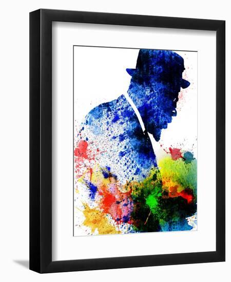 Thelonious Monk Watercolor-Jack Hunter-Framed Art Print