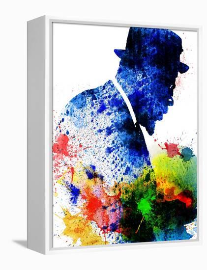 Thelonious Monk Watercolor-Jack Hunter-Framed Stretched Canvas