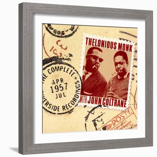 Thelonious Monk with John Coltrane - The Complete 1957 Riverside Recordings-null-Framed Art Print