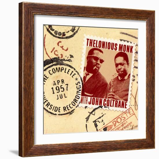 Thelonious Monk with John Coltrane - The Complete 1957 Riverside Recordings-null-Framed Art Print