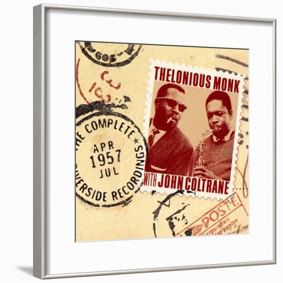 Thelonious Monk with John Coltrane - The Complete 1957 Riverside Recordings-null-Framed Art Print