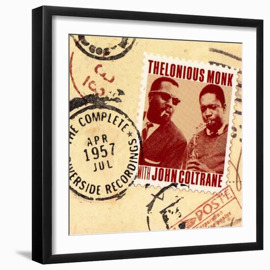 Thelonious Monk with John Coltrane - The Complete 1957 Riverside Recordings-null-Framed Art Print