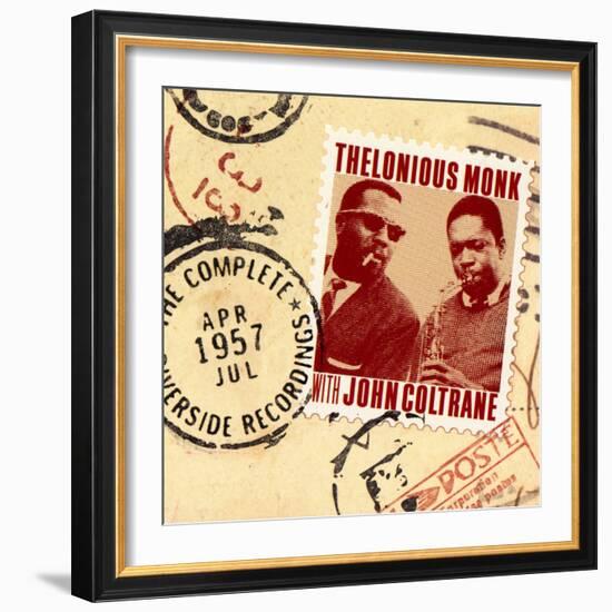 Thelonious Monk with John Coltrane - The Complete 1957 Riverside Recordings-null-Framed Art Print