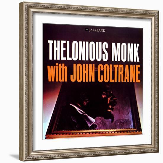 Thelonious Monk with John Coltrane - Thelonious Monk with John Coltrane-null-Framed Art Print