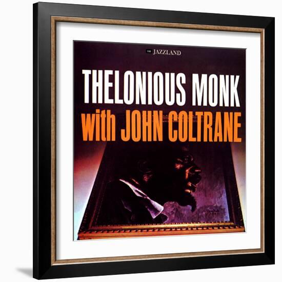 Thelonious Monk with John Coltrane - Thelonious Monk with John Coltrane-null-Framed Art Print