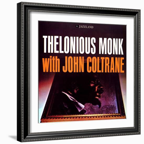 Thelonious Monk with John Coltrane - Thelonious Monk with John Coltrane-null-Framed Art Print