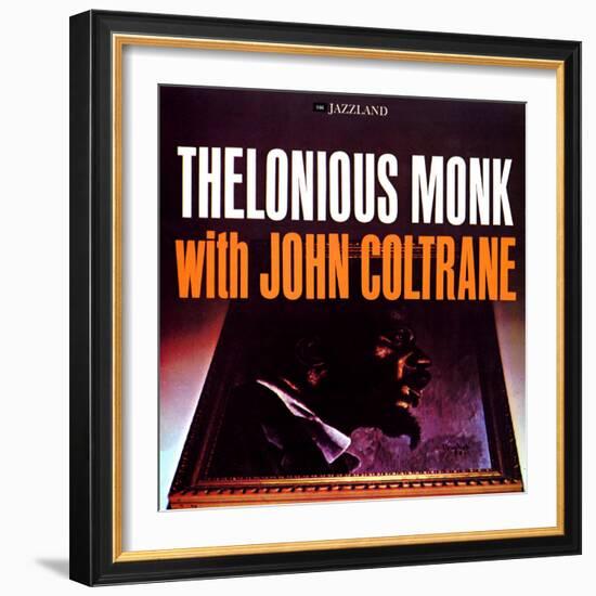 Thelonious Monk with John Coltrane - Thelonious Monk with John Coltrane-null-Framed Art Print