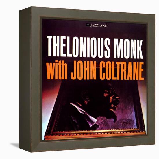 Thelonious Monk with John Coltrane - Thelonious Monk with John Coltrane-null-Framed Stretched Canvas