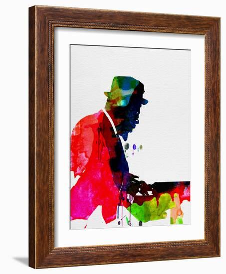 Thelonious Watercolor-Lora Feldman-Framed Art Print