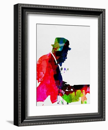 Thelonious Watercolor-Lora Feldman-Framed Art Print