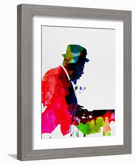 Thelonious Watercolor-Lora Feldman-Framed Art Print