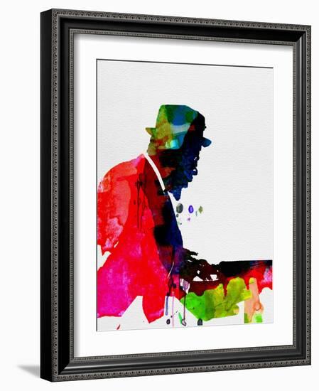 Thelonious Watercolor-Lora Feldman-Framed Art Print