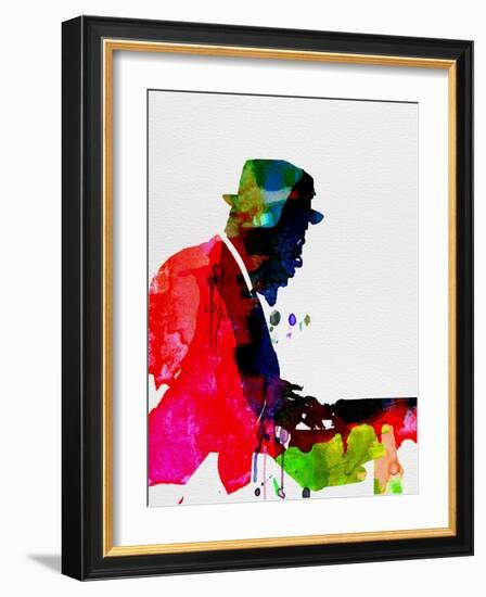 Thelonious Watercolor-Lora Feldman-Framed Art Print