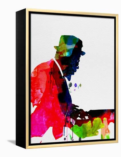 Thelonious Watercolor-Lora Feldman-Framed Stretched Canvas