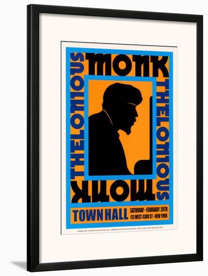 Thelonius Monk at Town Hall, New York City, 1959-Dennis Loren-Framed Art Print