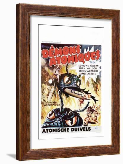 Them!, Belgian Movie Poster, 1954-null-Framed Art Print