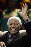 Nelson Mandela-Themba Hadebe-Framed Premier Image Canvas
