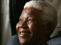 Nelson Mandela-Themba Hadebe-Framed Premier Image Canvas