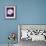 Theme in Blue III-H^ Grosjean-Framed Art Print displayed on a wall