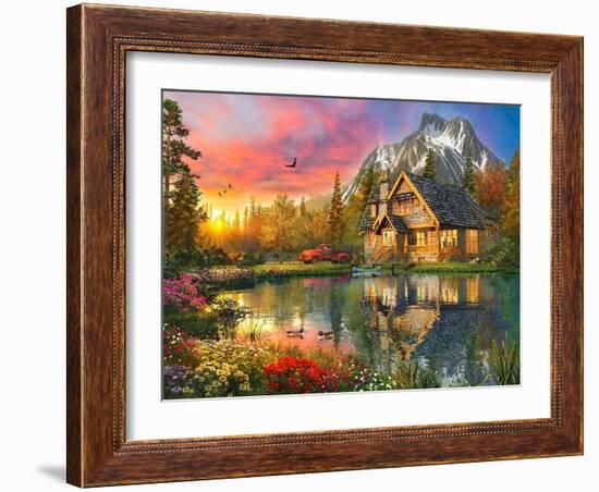 Themountaincabin-Dominic Davison-Framed Art Print