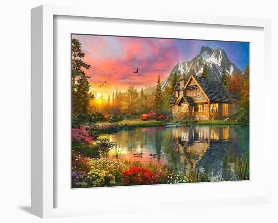 Themountaincabin-Dominic Davison-Framed Art Print