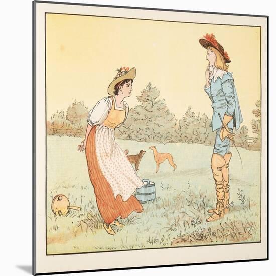 Then I Can't Marry You, My Pretty Maid! , from the Hey Diddle Diddle Picture Book, Pub.1882 (Colou-Randolph Caldecott-Mounted Giclee Print