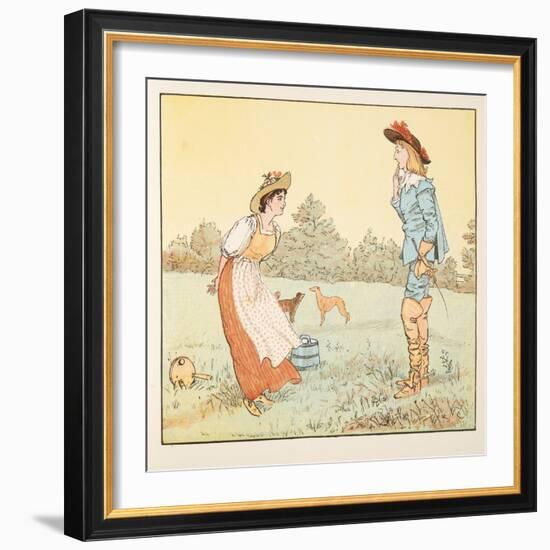 Then I Can't Marry You, My Pretty Maid! , from the Hey Diddle Diddle Picture Book, Pub.1882 (Colou-Randolph Caldecott-Framed Giclee Print