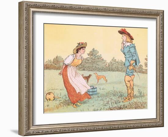 "Then I Can't Marry You, My Pretty Maid!"-Randolph Caldecott-Framed Giclee Print