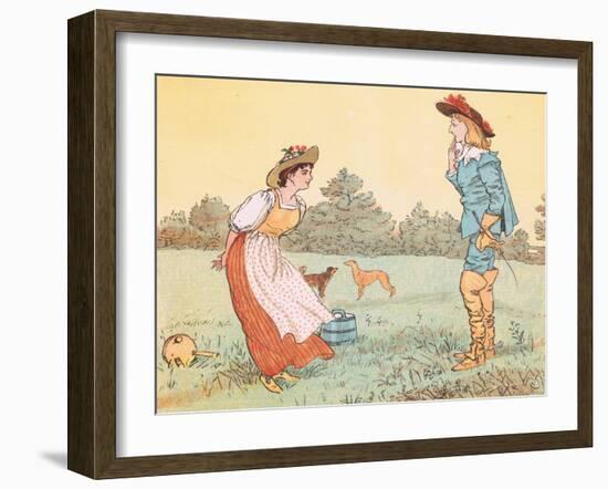 "Then I Can't Marry You, My Pretty Maid!"-Randolph Caldecott-Framed Giclee Print