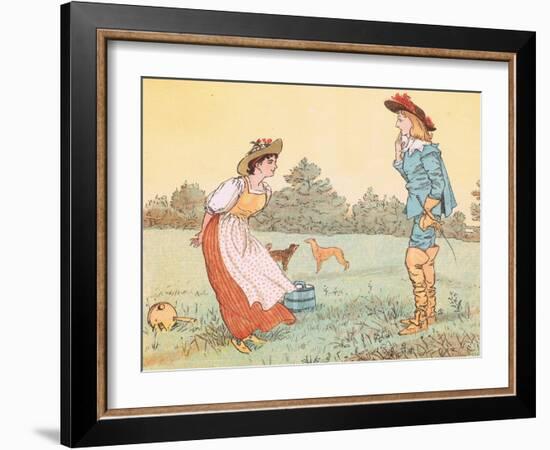"Then I Can't Marry You, My Pretty Maid!"-Randolph Caldecott-Framed Giclee Print